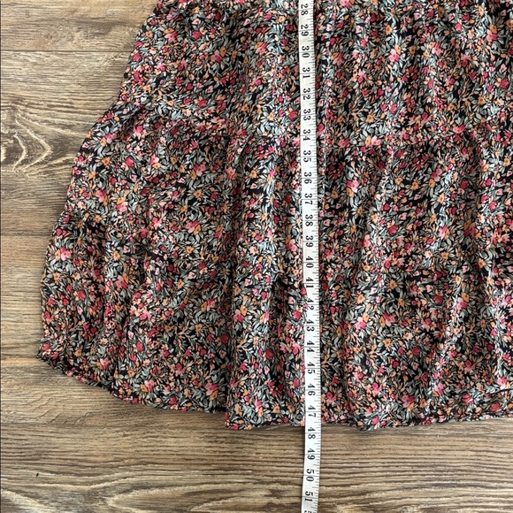 BB Dakota Steve Madden Ditsy Tiered Ruffle Dress Floral Print Women's Size L NWT - Picture 13 of 14